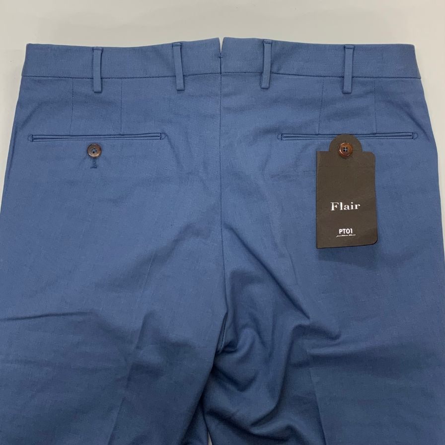 ピーティーゼロウーノ チノパンツ スラックス FLAIR カラー コネクション メンズ サイズ 50 ブルー PT01 Flair 【AFB13】