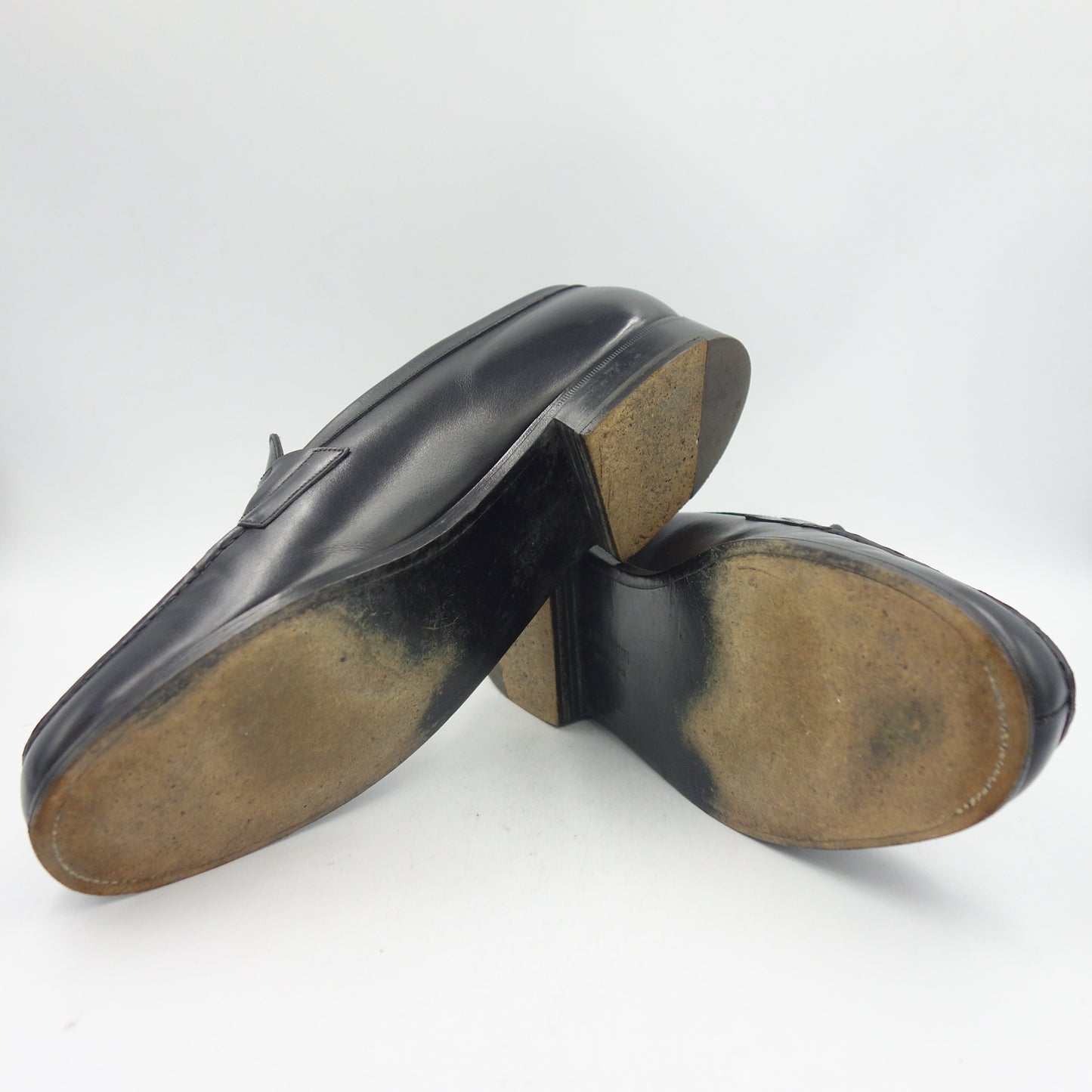 中古◆ジェイエムウエストン レザーシューズ シグネチャーローファー 180 ブラック メンズ サイズ9C J.M.WESTON【LA】
