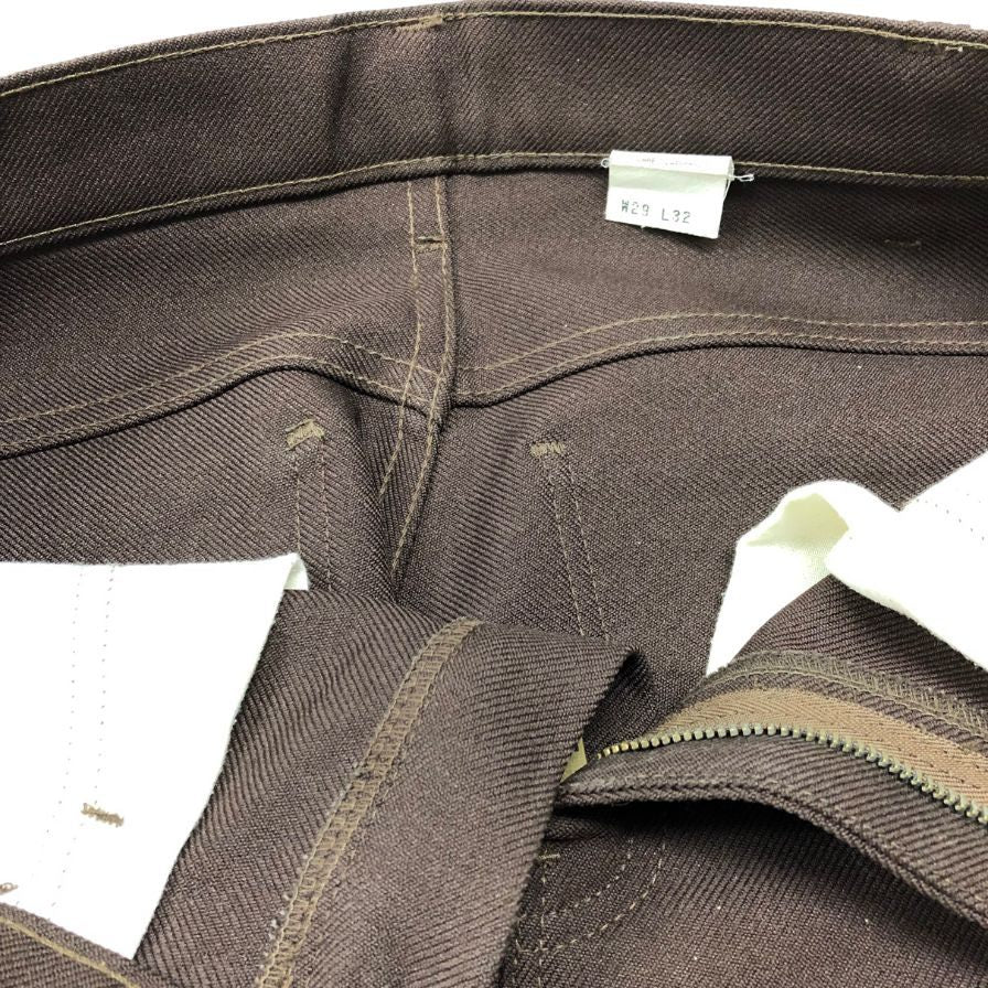 リーバイス スタープレスト ブーツカット フレアパンツ スリット 黒金タブ ブラウン メンズ W29 L32 LEVI’S 【AFB1】