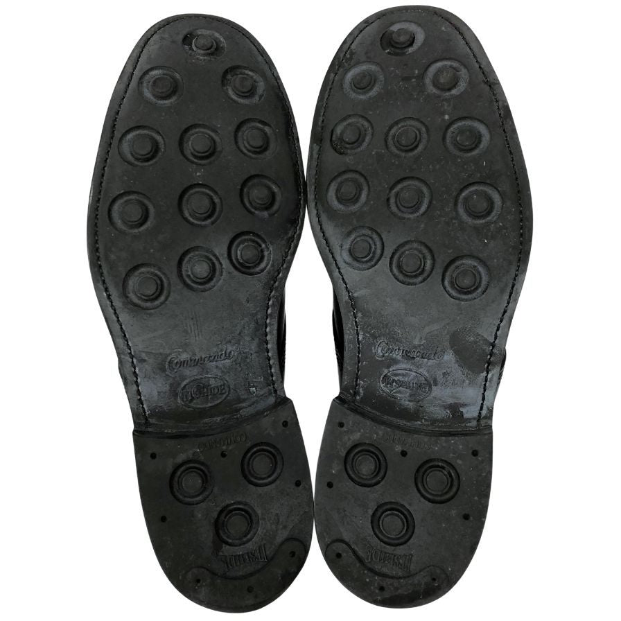 サンダース レザーシューズ ミリタリーダービー 1128B ブラック サイズ7.5 メンズ 革靴 Sanders Military Derby Shoe ビジネスシューズ 約26.0cm【LA】【中古】