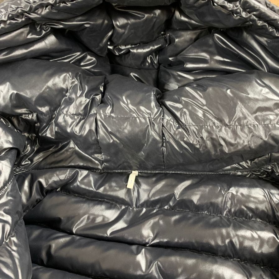 美品◆モンクレール ダウンコート AUTHIE GIUBBOTTO ブラック レディース サイズ4 MONCLER 【AFA1】