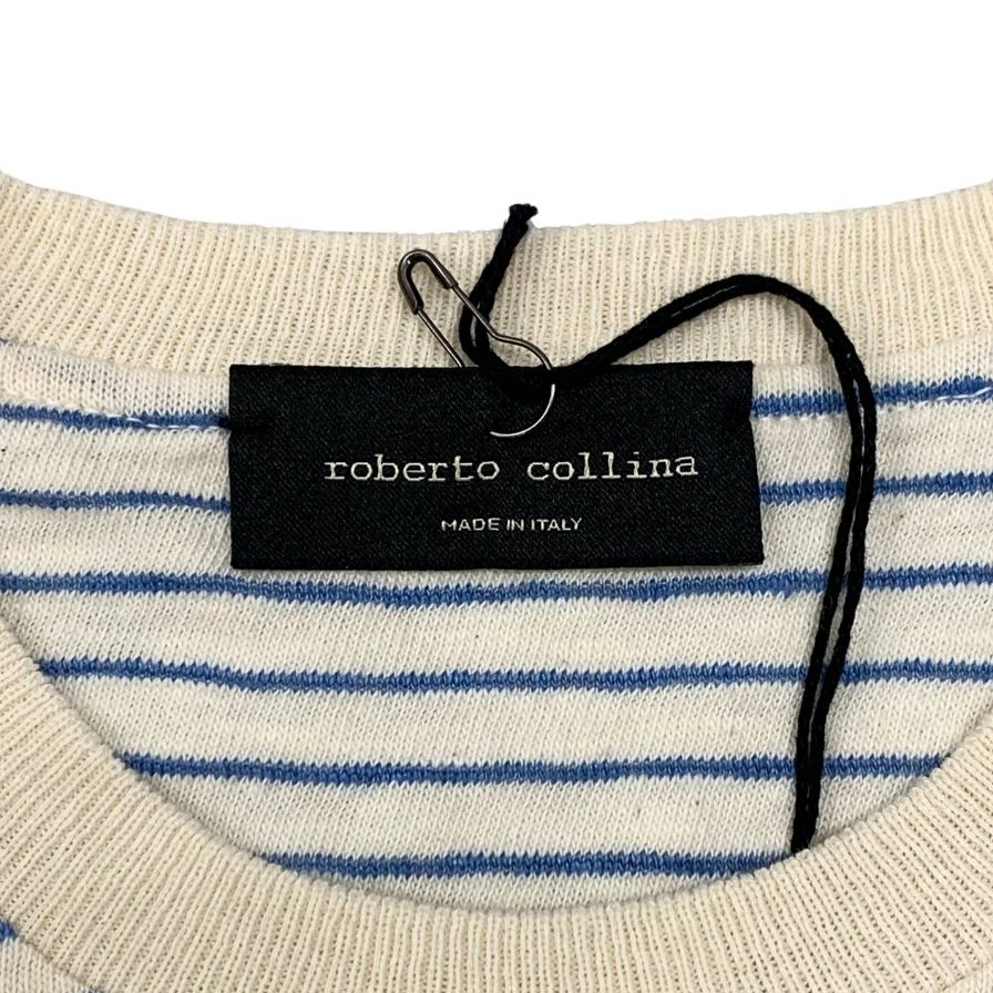 中古◆ロベルトコリーナ クルーネックロングTシャツ ブルーグラデ メンズ 48サイズ Roberto Collina 【AFB23】