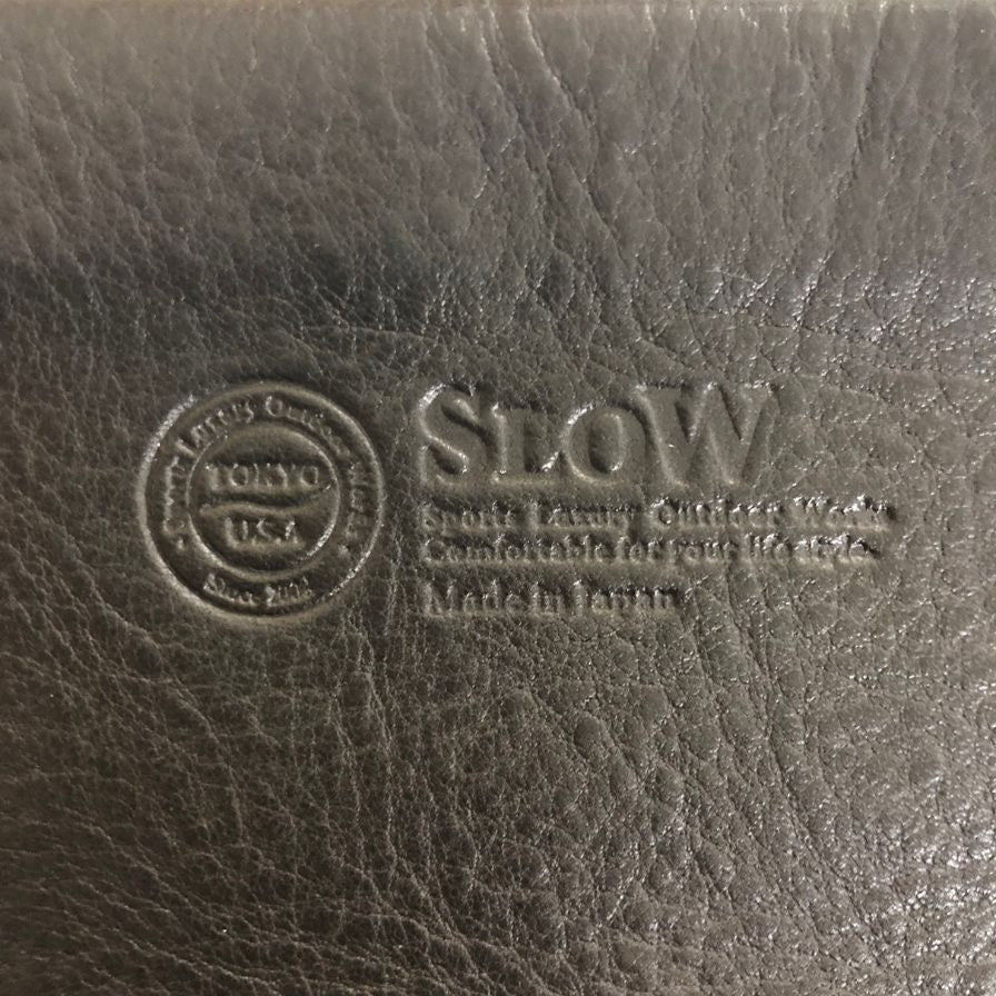 スロウ クラッチバッグ レザー メンズ ブラック SLOW【AFE4】