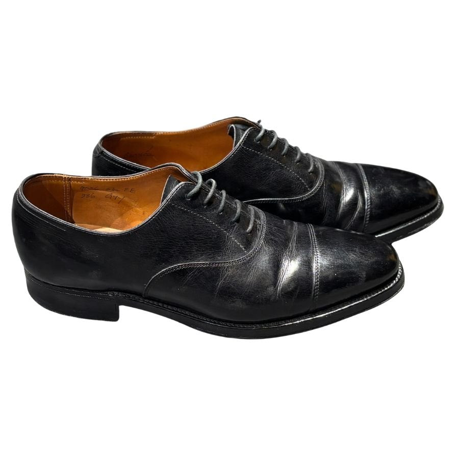 ジョンロブ レザーシューズ シティ ストレートチップ 旧ロゴ 236ラスト ブラック サイズUK5.5EE メンズ JOHNLOBB ビジネスシューズ 約24.5cm【LA】【中古】