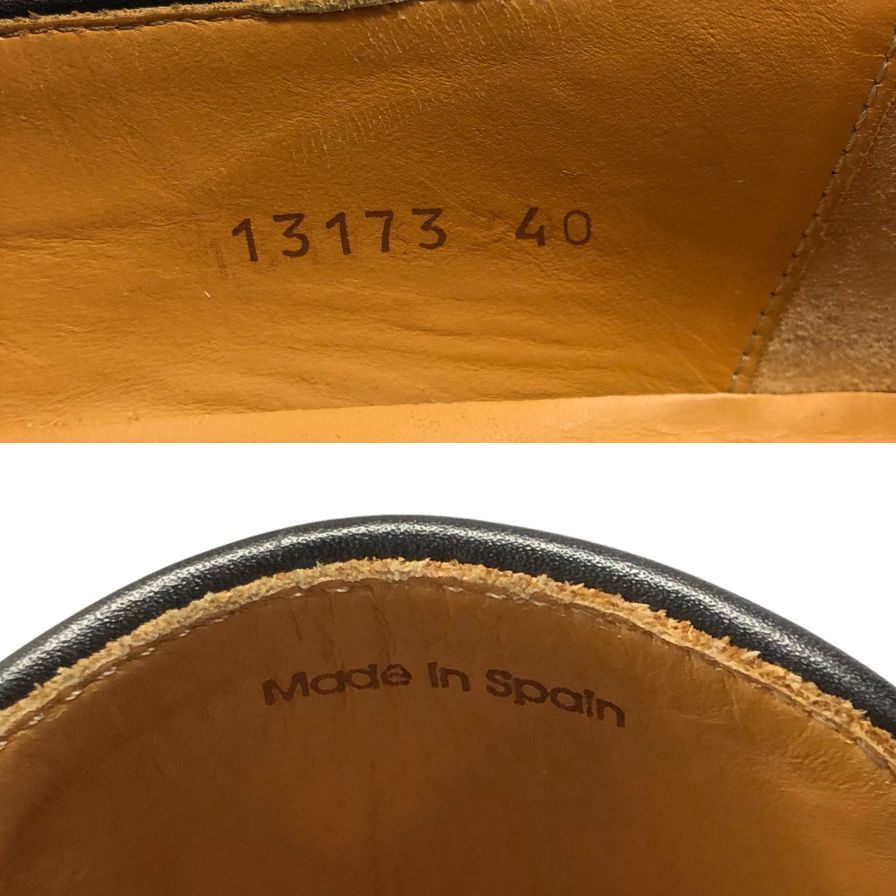 マグナーニ レザーシューズ スリッポン 13173 レザー ブラック メンズ サイズ40 MAGNANNI 約25.0cm【AFC34】