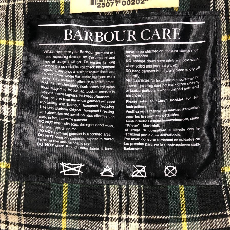 美品◆バブアー コート オイルド バーレー 3ワラント セージ サイズ 107cm/42in メンズ Barbour BURGHLEY 【AFA10】