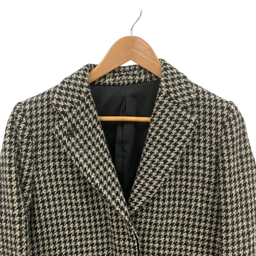 美品◆マーガレットハウエル チェスターコート 千鳥柄 14AW 578-212405 レディース サイズ1 ホワイト ブラック MARGARET HOWELL 【AFA24】