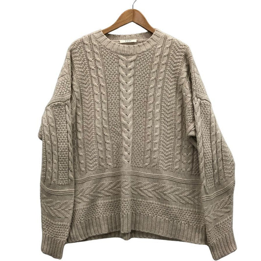 極美品◆シックススリーナインセブン ニット ローゲージ ウール ホワイト サイズL レディース 6397 【AFB19】