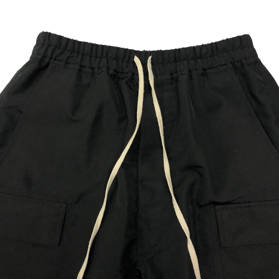 リックオウエンス クロップ ド カーゴパンツ 21SS RU21S6385-TS サイズ46 ブラック メンズ Rick Owens 【AFB50】