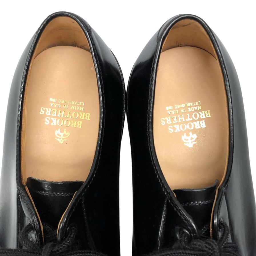 ブルックスブラザーズ ビジネスシューズ 00069 プレーントゥ カーフ ブラック サイズUS7.5 メンズ Brooks Brothers ビジネスシューズ 約25.5cm【LA】【中古】