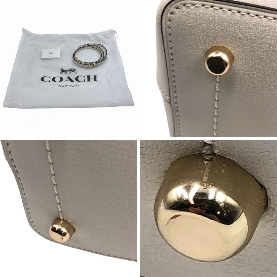 コーチ ハンドバッグ 2WAY レザー ホワイト レディース COACH【AFE10】