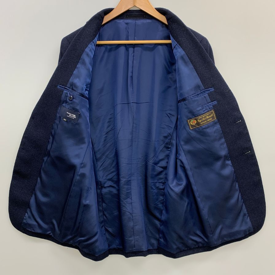 美品◆ロロピアーナ ドリームツイード 鎌倉 メンズサイズ M ブルー系 Loro Piana 【AFB45】