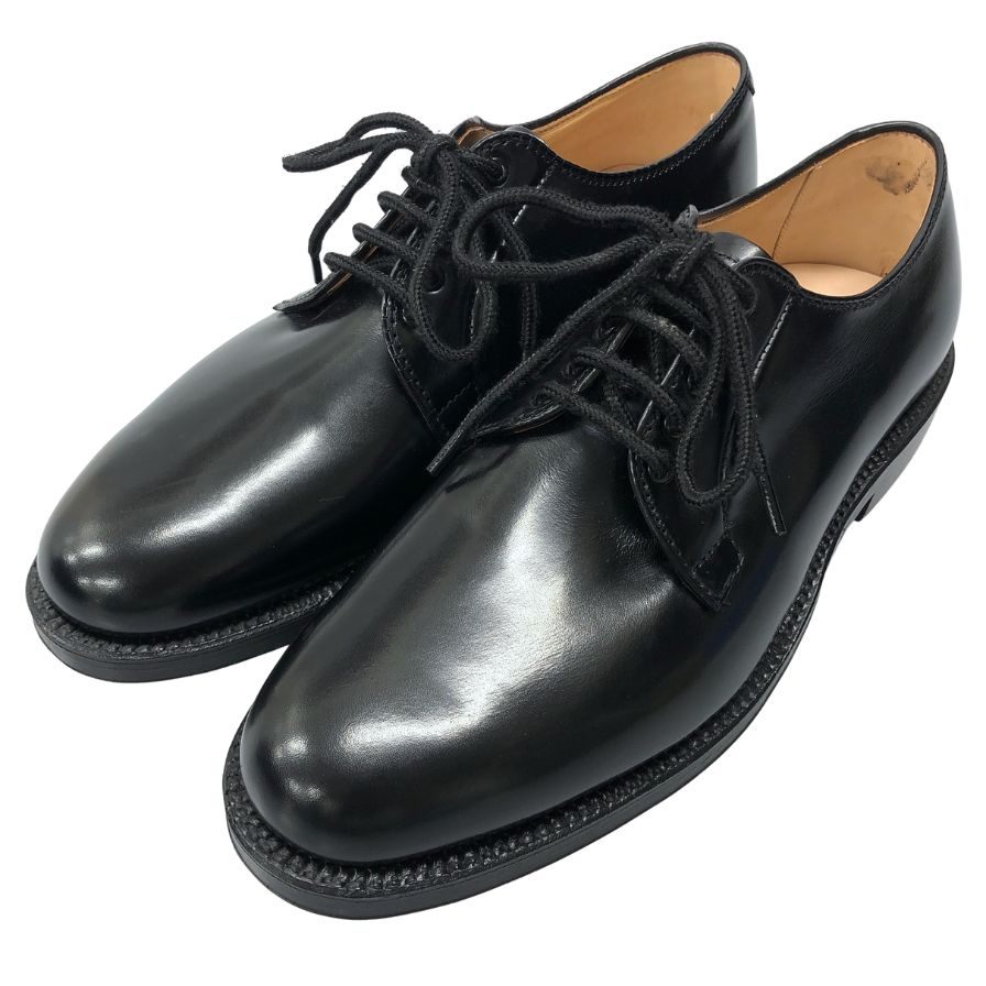 ブルックスブラザーズ ビジネスシューズ 00069 プレーントゥ カーフ ブラック サイズUS7.5 メンズ Brooks Brothers ビジネスシューズ 約25.5cm【LA】【中古】