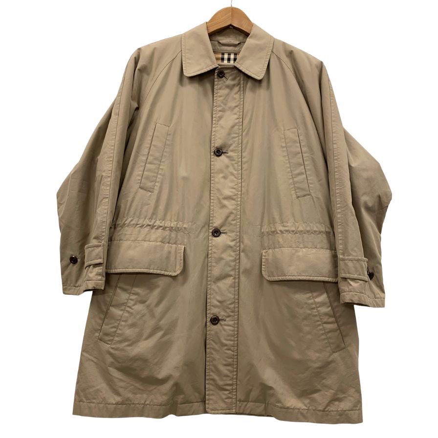 中古◆バーバリーズ ステンカラーコート ハーフ丈 ノバチェック ライナー BBN82-910-52 ベージュ レディース サイズMA BURBERRYS 【AFA24】
