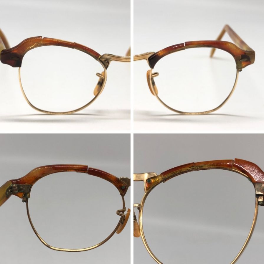 レイバン メガネ 1/10 12K GF 金 メンズ 茶色系 Ray-Ban B&L【AFI19】