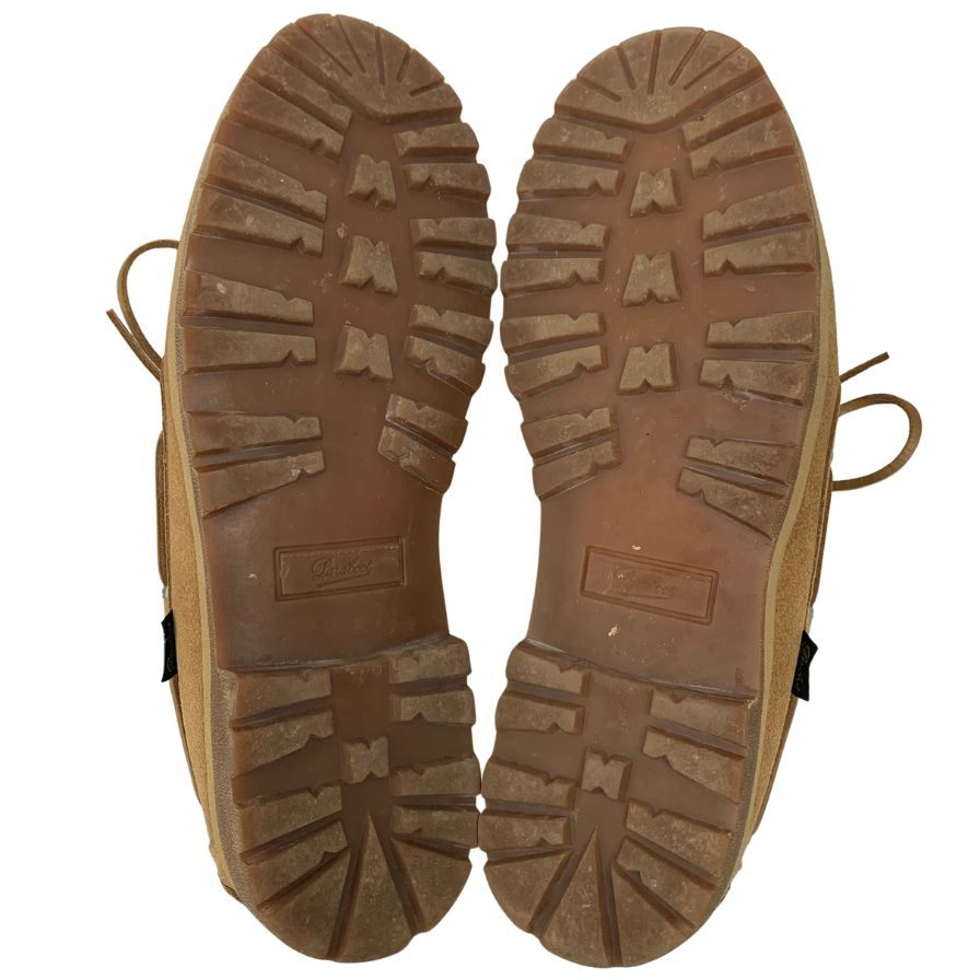 パラブーツ×ノンネイティブ デッキシューズ マロ スエード メンズ サイズ8.5 ベージュ MALO PARABOOT nonnative 約27.0cm【AFC1】