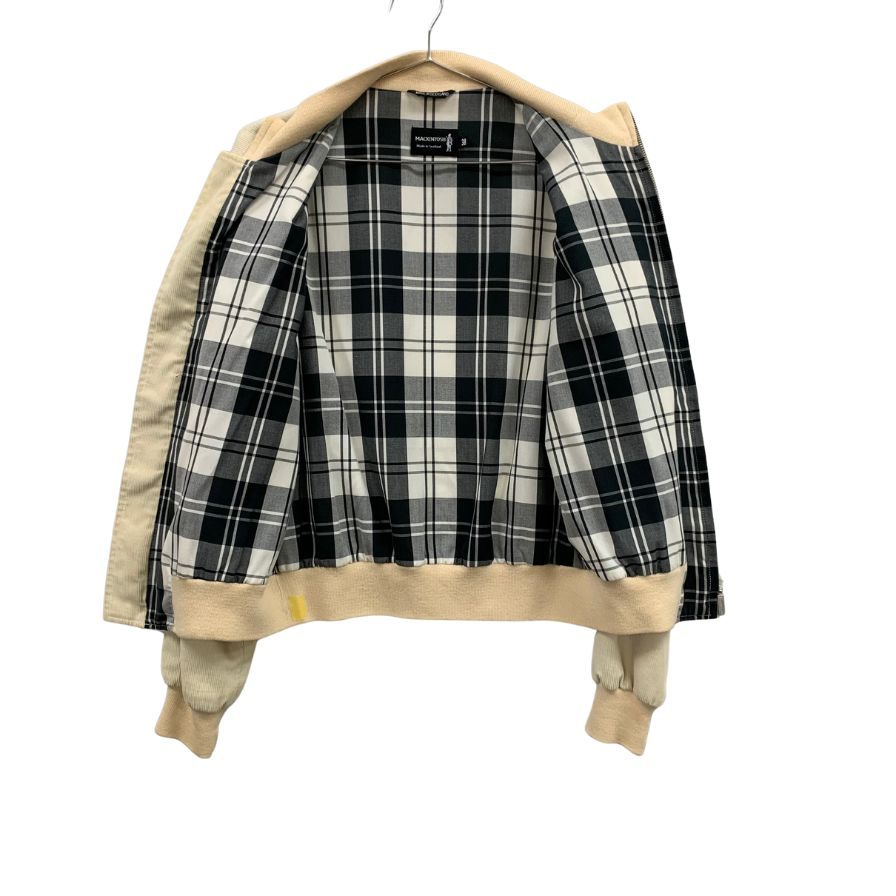美品◆マッキントッシュ ブルゾン フライトジャケット コーデュロイ スコットランド製 メンズ ベージュ サイズ38 MACKINTOSH 【AFF19】