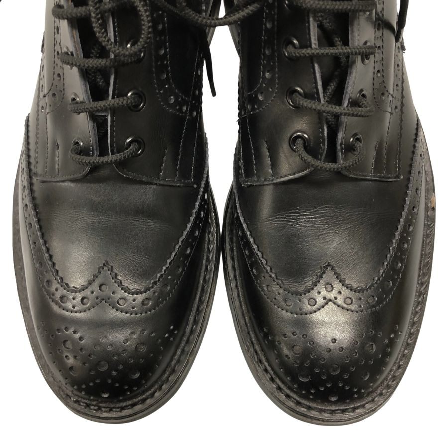 トリッカーズ レザーシューズ カントリーブーツ ストウ 5634 レザー ブラック サイズUK9 メンズ Tricker´s STOW ビジネスシューズ 約27.0cm【LA】【中古】