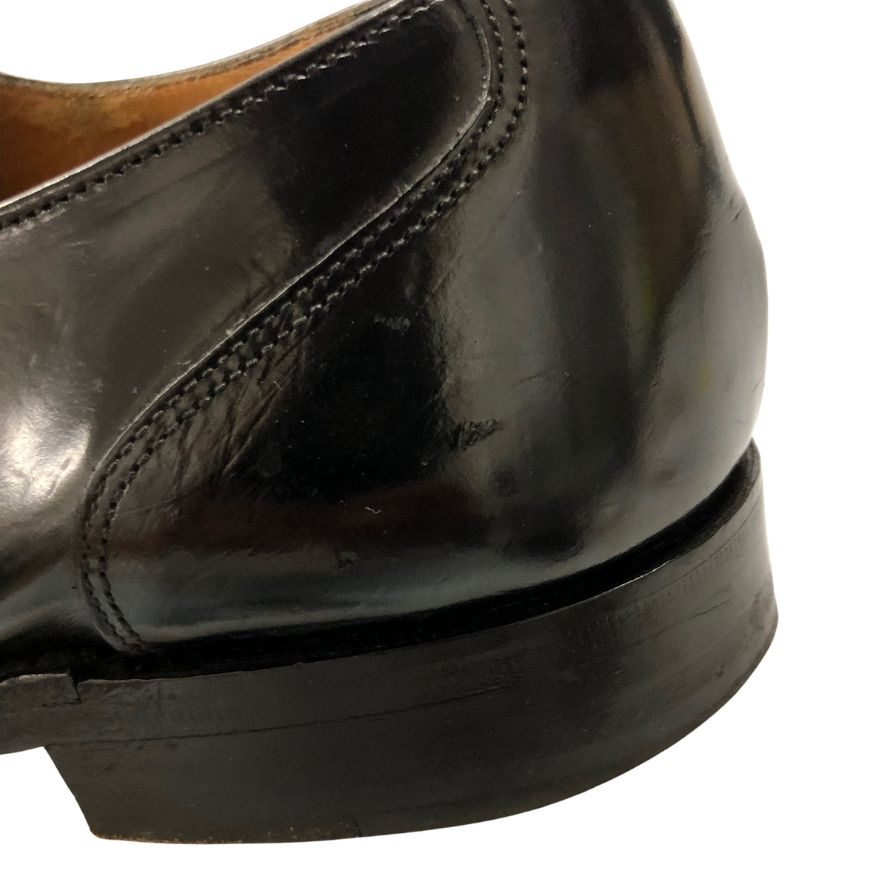 中古◆チーニー レザーシューズ シングルストラップ メンズ サイズ7.5 ブラック CHEANEY【AFC43】