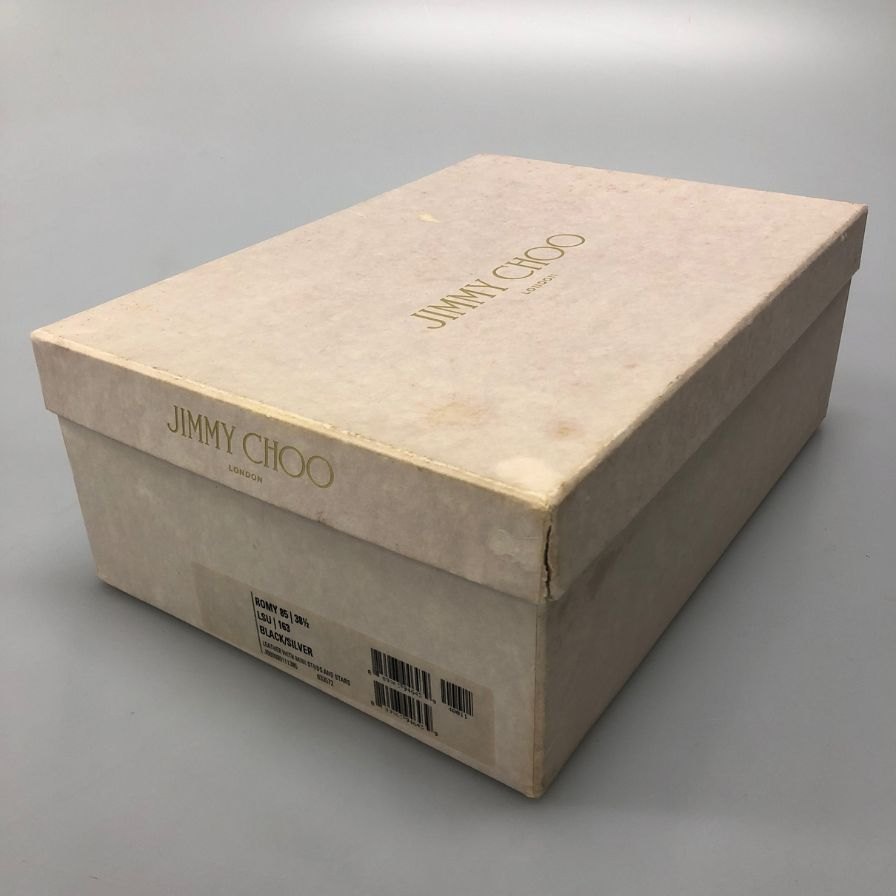 ジミーチュウ ヒールパンプス スタッズ ブラック レディース サイズ38.5 JIMMY CHOO 約25.5cm【AFD12】
