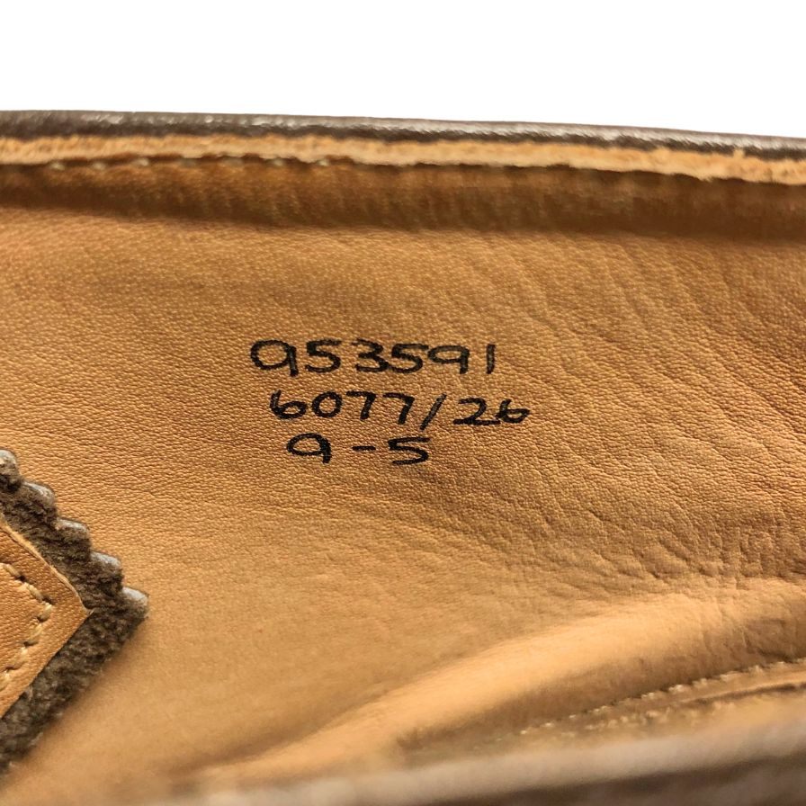 トリッカーズ レザーシューズ モンキーブーツ 6077 レザー ブラウン サイズUK9 メンズ Tricker's ブーツ 約28.0cm【LA】【中古】