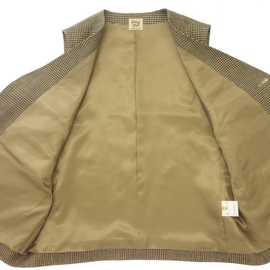 アウト オブ トラッド ベスト キース グレンプレイド チェック ベージュ メンズ サイズ3 OUT OF TRAD Keith Glen Plaid【LA】