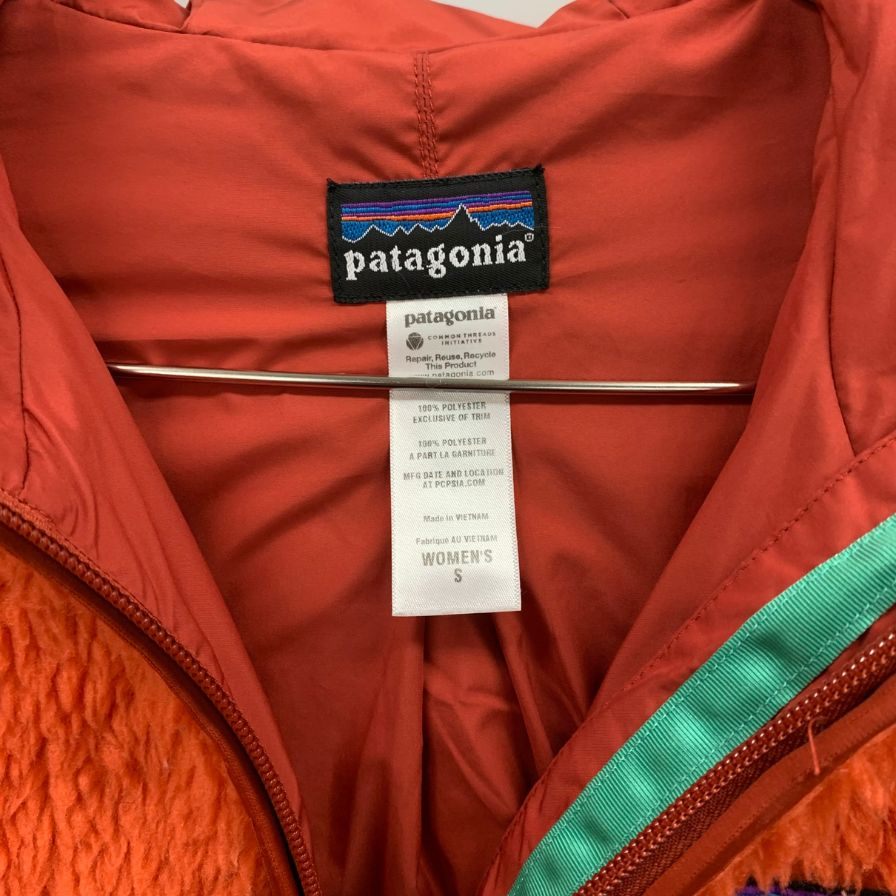中古◆パタゴニア フリースジャケット クラシック レトロX 23065FA12 ウィメンズ サイズS オレンジ Patagonia 【AFB11】