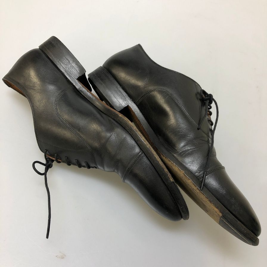 スコッチグレイン 内羽根ストレートチップ メンズ ブラック サイズ25 SCOTCH GRAIN 約25.0cm【PTM2】