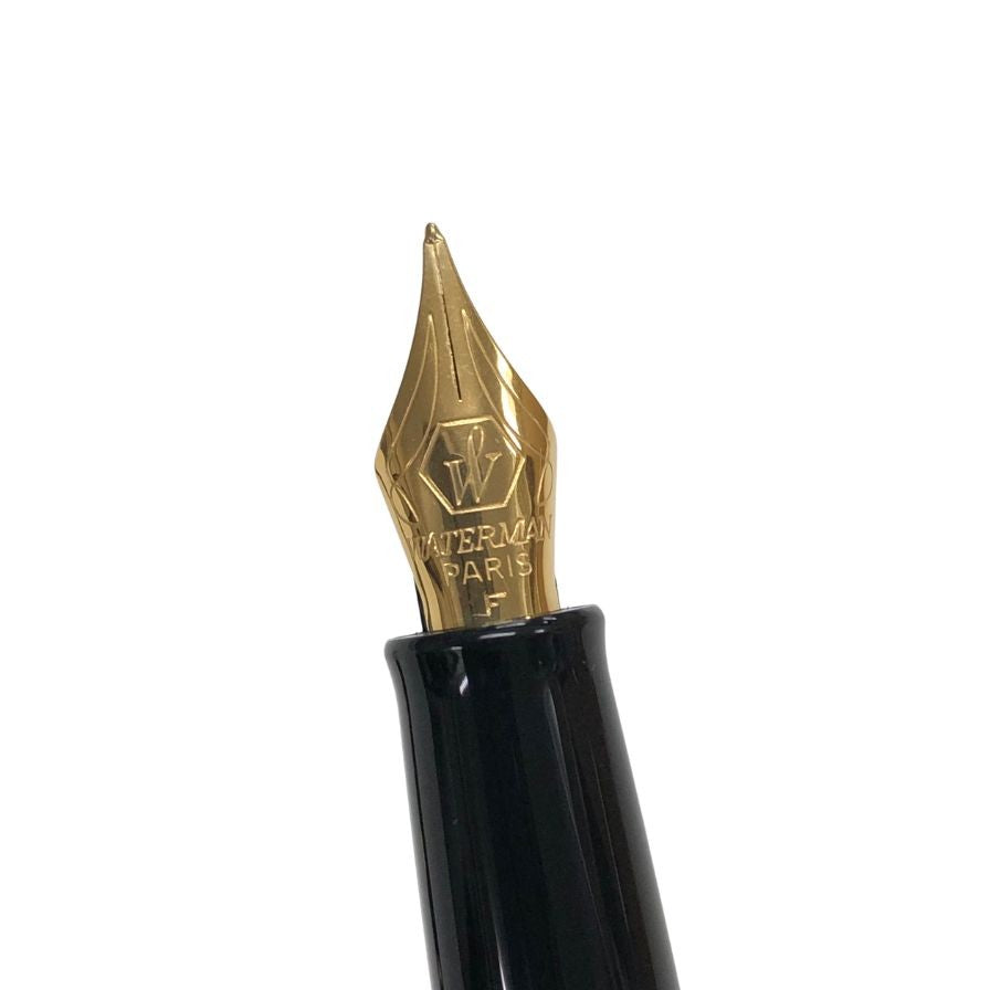 ウォーターマン 万年筆 メトロポリタン エッセンシャル ブラック×ゴールド Fニブ WATERMAN【AFB53】