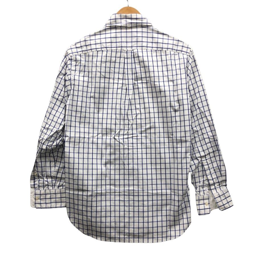美品◆ジェイプレス シャツ チェック ブルー ホワイト メンズ サイズM J.PRESS 【AFB25】