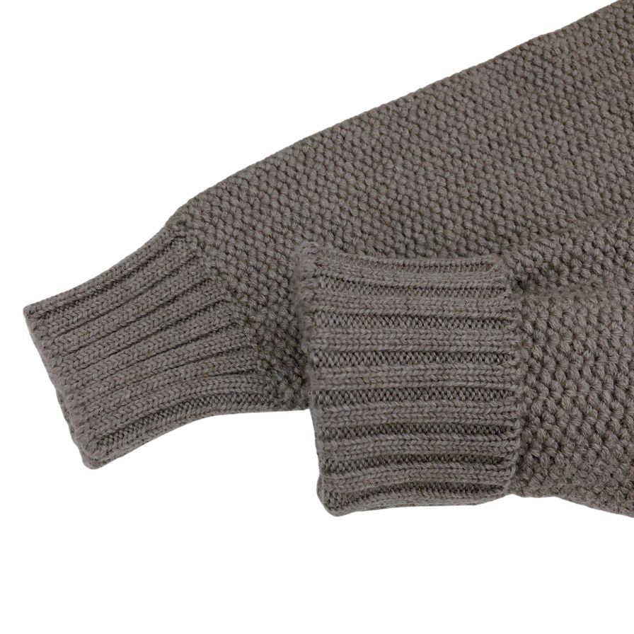美品◆ザノーネ ニット カーディガン 毛100% メンズ ブラウン系 サイズ44 ZANONE 【AFB38】