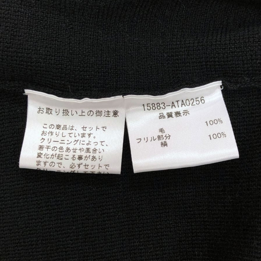 美品◆フォクシー ノースリーブ カットソー ブラック サイズ40 FOXEY 【AFB42】