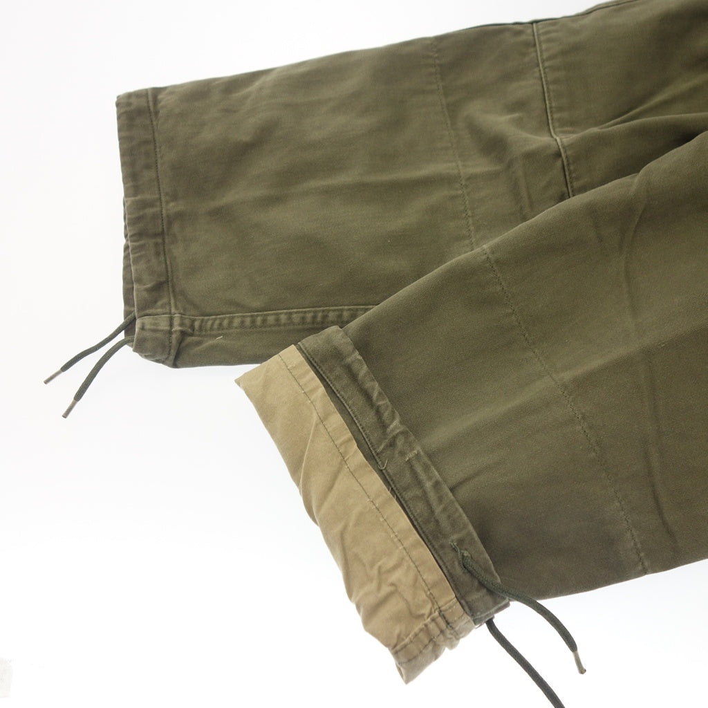 中古◆フランス軍 カーゴパンツ M64 60or70年代 レディース オリーブ サイズ68c FRENCH ARMY VINTAGE【AFB4】