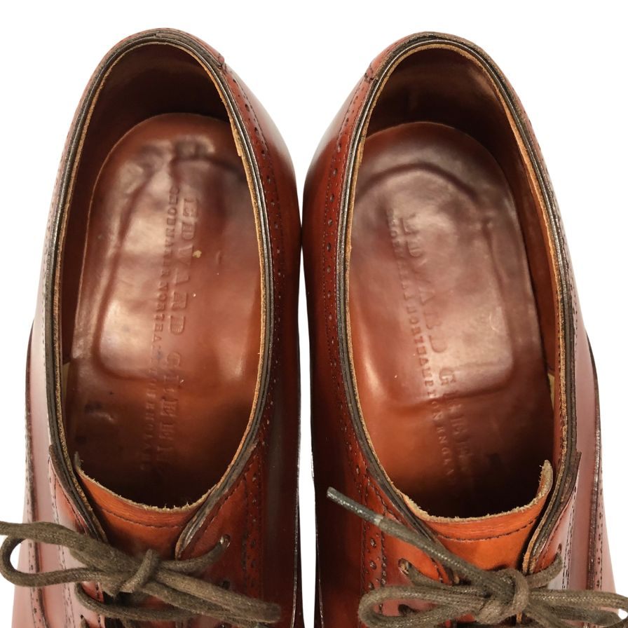 エドワードグリーン レザーシューズ RYE UK6D ブラウン 82ラスト メンズ EDWARD GREEN 約24.5cm【LA】【中古】