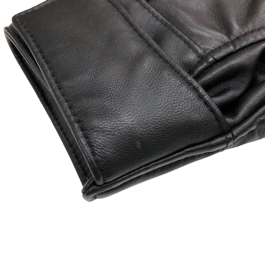新品同様◆ヴァンヂャケット 羊革 ダウンジャケット ブラック メンズM JK-12903 VAN JACKET 【AFA23】
