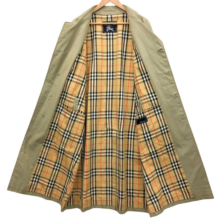 バーバリー バルカラーコート 90S 旧タグ イングランド製 ライトベージュ メンズ サイズM程度 Burberry【LA】