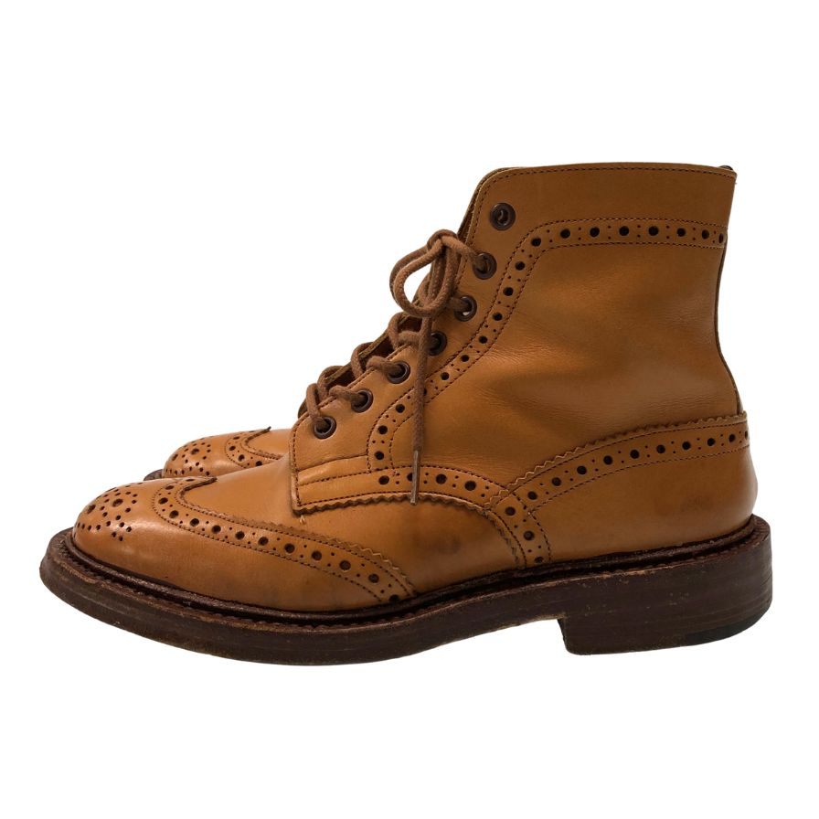トリッカーズ カントリーブーツ モールトン M2508 メンズ サイズ6.5 ブラウン Tricker's MALTON ブーツ 約25.0cm【LA】【中古】