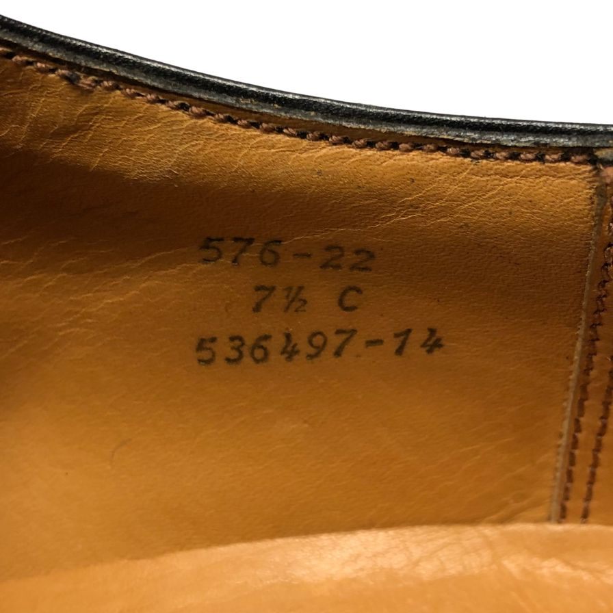 ジェイエムウエストン レザーシューズ 576 ロングウイング ブラック メンズ サイズ7.5C J.M.WESTON ビジネスシューズ 約26.5cm【LA】【中古】