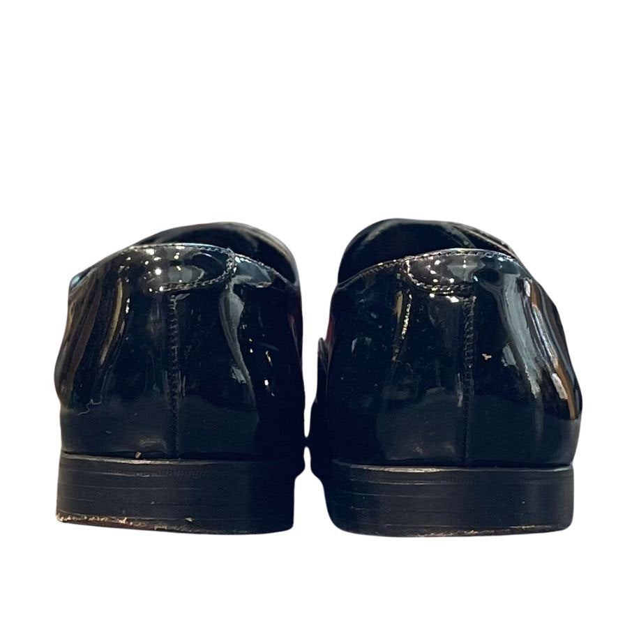 クロケット&ジョーンズ レザーシューズ プレーントゥ チャーム パテントレザー ブラック メンズ サイズUK8E CROCKETT&JONES ビジネスシューズ 約26.5cm【LA】【中古】