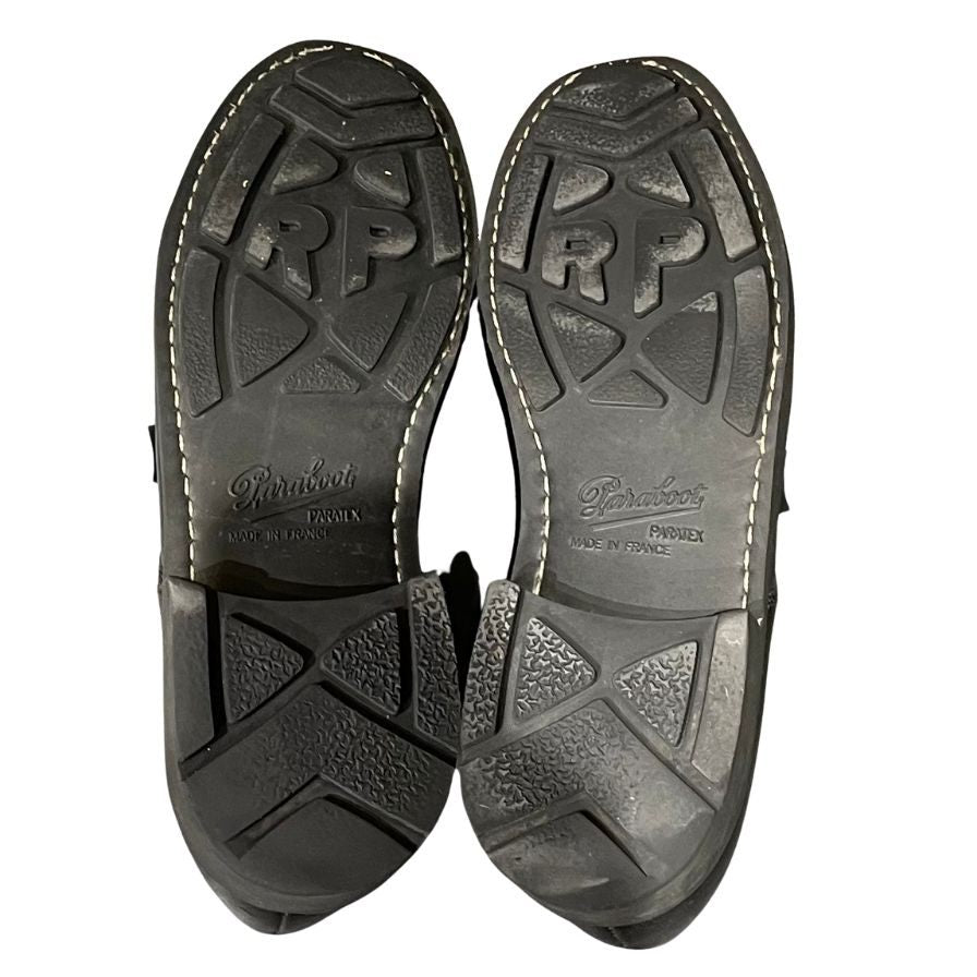 パラブーツ レザーシューズ シャンボード Uチップ カーフ ブラック メンズ サイズUK6F Paraboot CHAMBORD ビジネスシューズ 約24.5cm【LA】【中古】