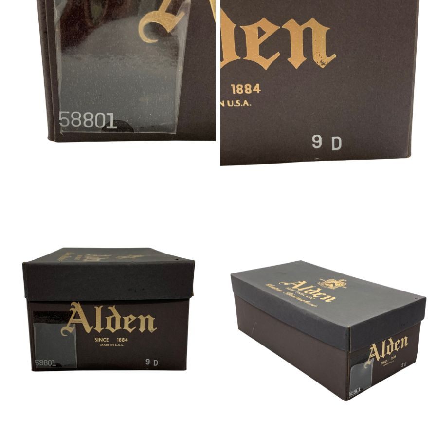中古◆オールデン ユナイテッドアローズ 別注 レザーシューズ ウイングチップ スエード サイズ不明 ネイビー系 Alden UNITED ARROWS【AFD14】