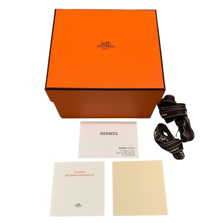 エルメス ガダルキヴィール ミルクポット レッド レディース HERMES【AFI13】【中古】