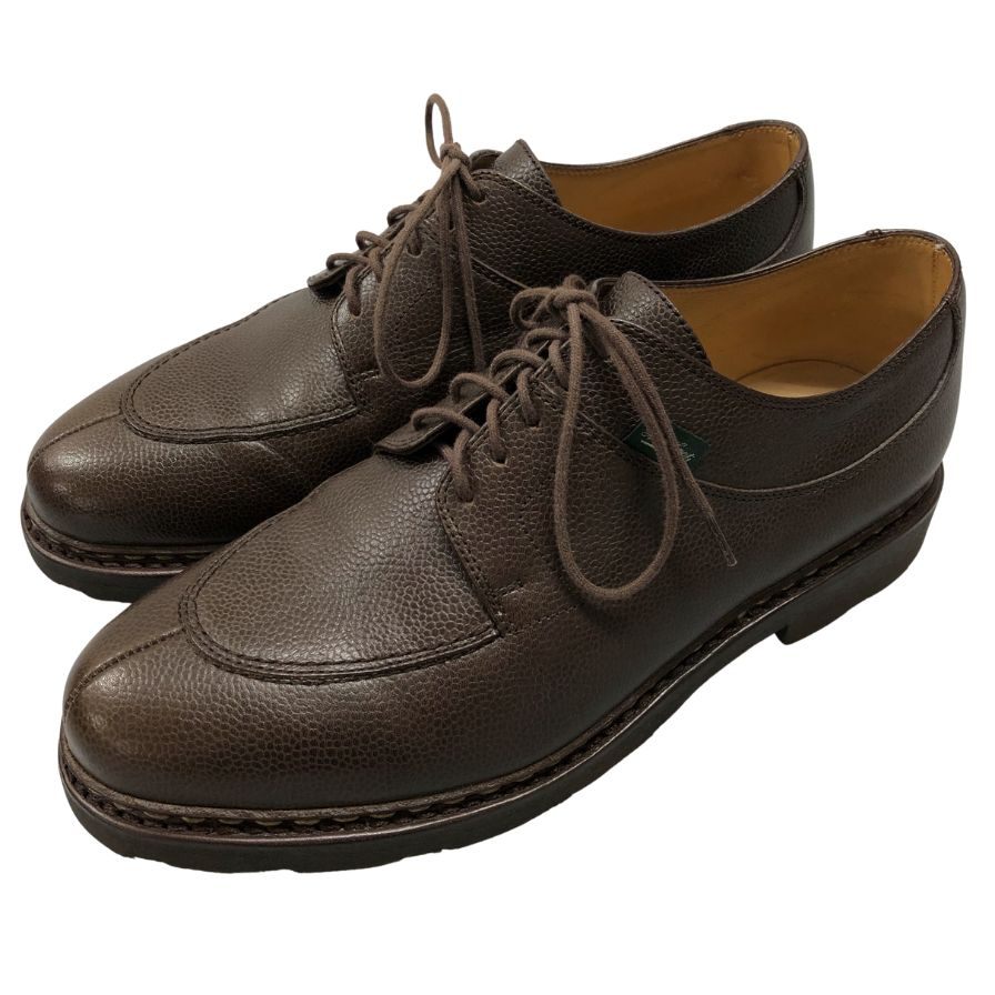 パラブーツ レザーシューズ Uチップ アヴィニョン グレインレザー サイズ7 ブラウン メンズ Paraboot ビジネスシューズ 約26.0cm【LA】【中古】