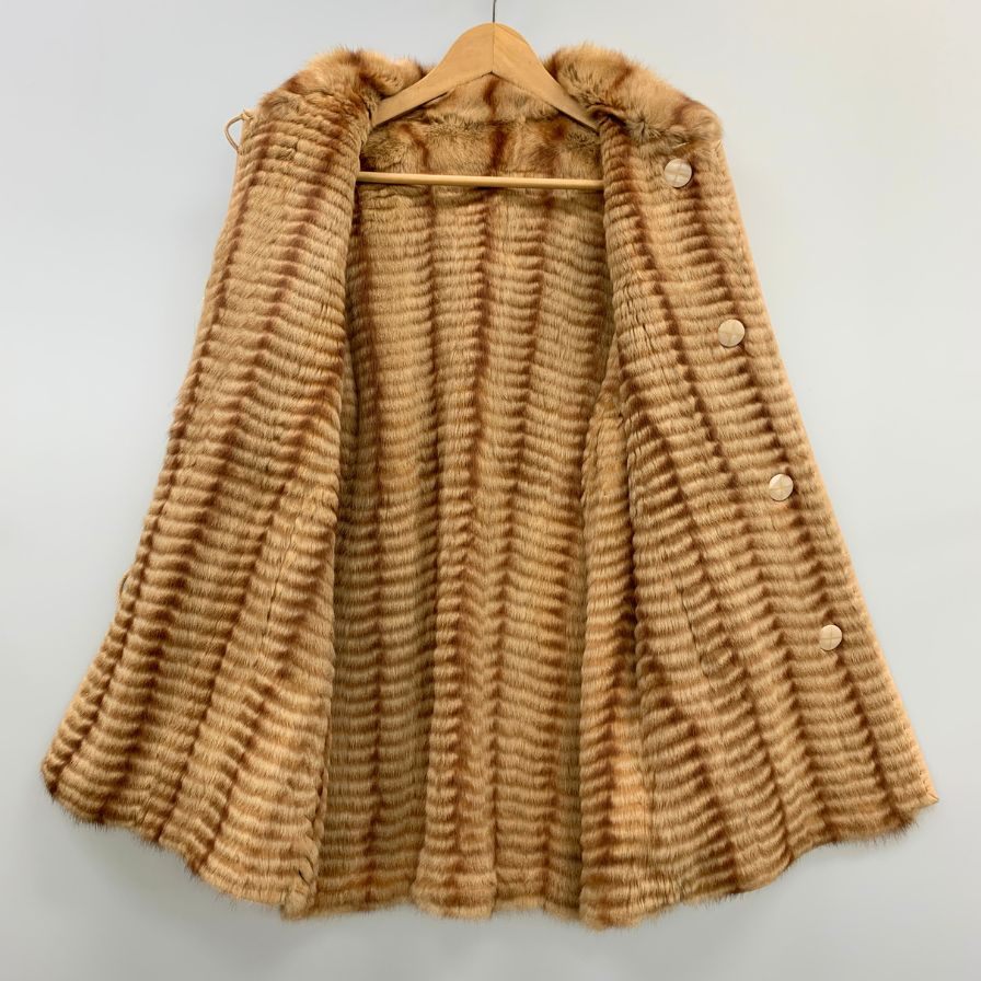 極美品◆ジェニファーレオナルディ ハーフコート ベージュ フリーサイズ ラムレザー レディース Jennifer Leonardi 【AFG1】