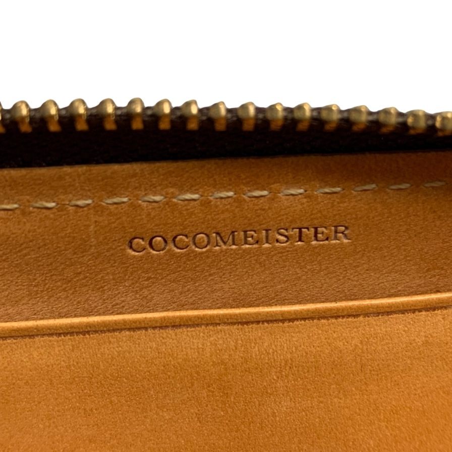 ココマイスター 小銭入れ コインケース ラウンドファスナー ポンテマットーネ ドクトゥス イントレチャート ブラウン COCOMEISTER【AFI8】