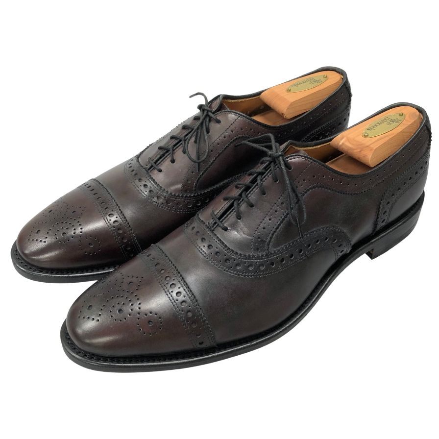 アレンエドモンズ レザーシューズ 6165 Strand パンチドキャップ バーガンディ メンズ サイズ11 Allen Edmonds 約29.0cm【AFD8】