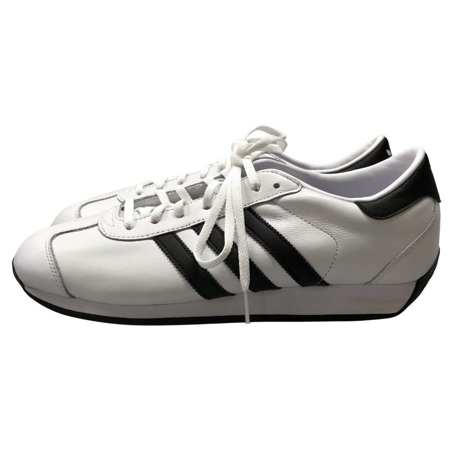 アディダス ローカットスニーカー カントリーⅡ ホワイト×ブラック メンズ サイズ28.5 ADIDAS COUNTRYⅡ 約28.5cm【AFD12】