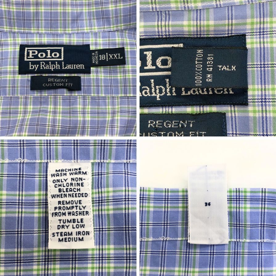 美品◆ポロ ラルフローレン 長袖シャツ チェック メンズ サイズXXL POLO RALPH LAUREN 【AFB17】