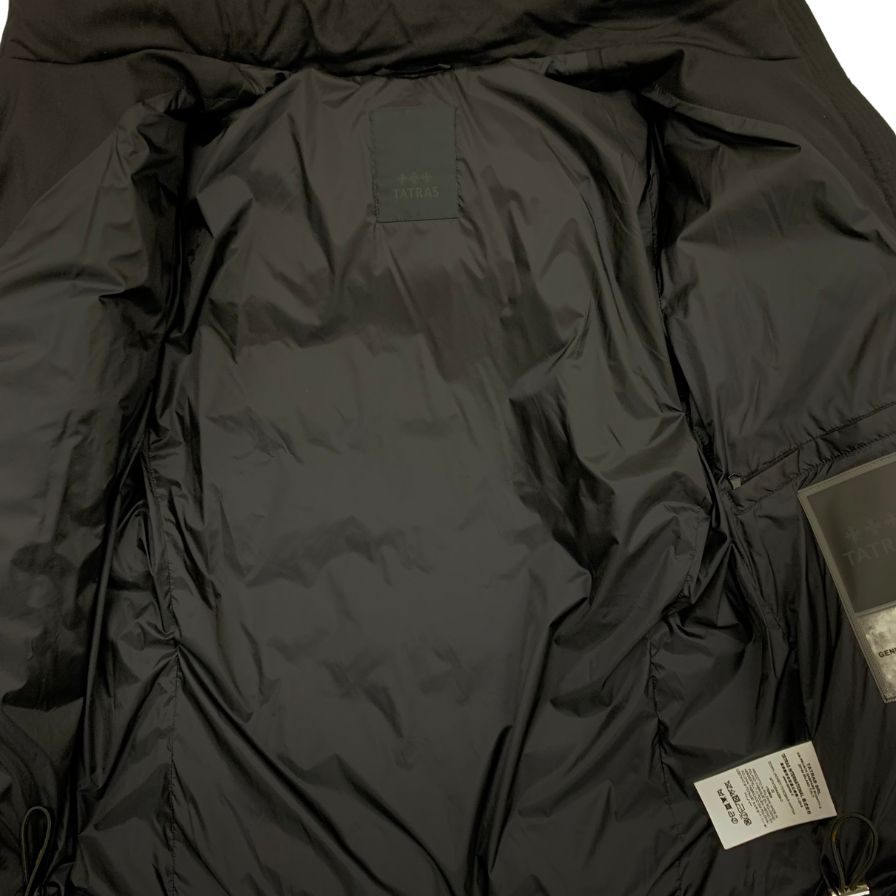 極美品◆タトラス ダウンジャケット ドミッツィアーノ ウール MTAT23A4289 メンズ サイズ02 ブラック系 TATRAS DOMIZIANO 【AFA15】