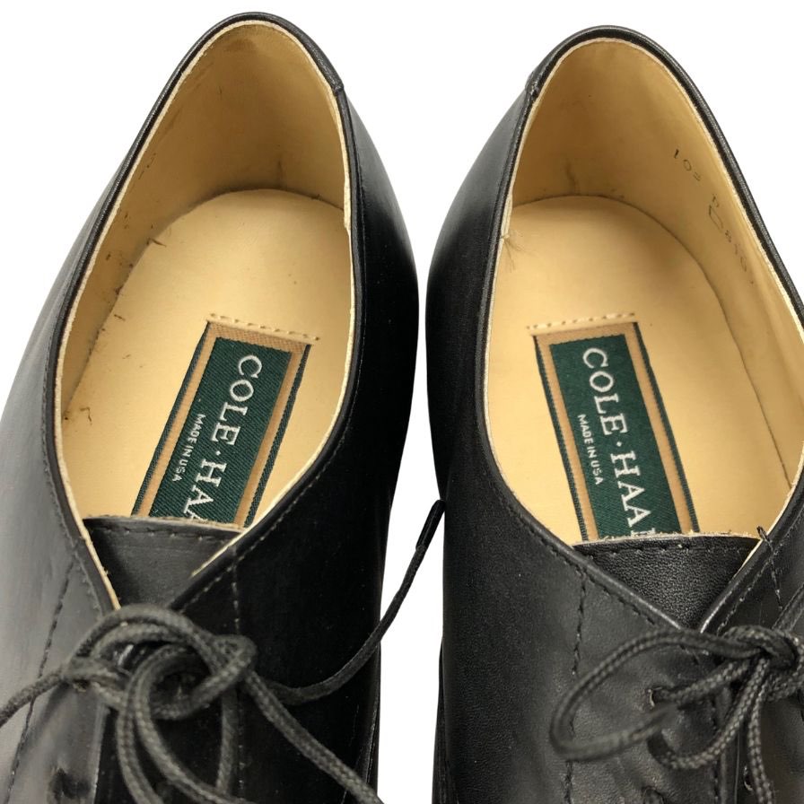 コールハーン レザーシューズ ストレートチップ メンズ ブラック サイズ10 COLE HAAN 約28.0cm【AFC47】